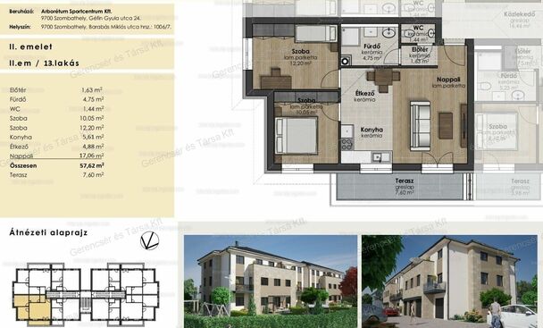 Arborétum Lakóparkban 61 m2-es lakás