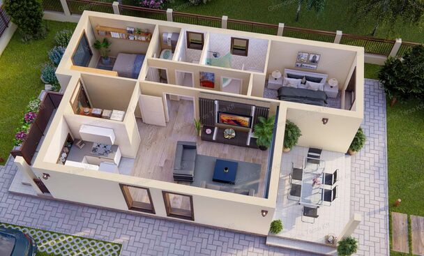 Szombathely határában 64 m2-es családi ház