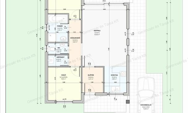 Szombathely határában 64 m2-es családi ház