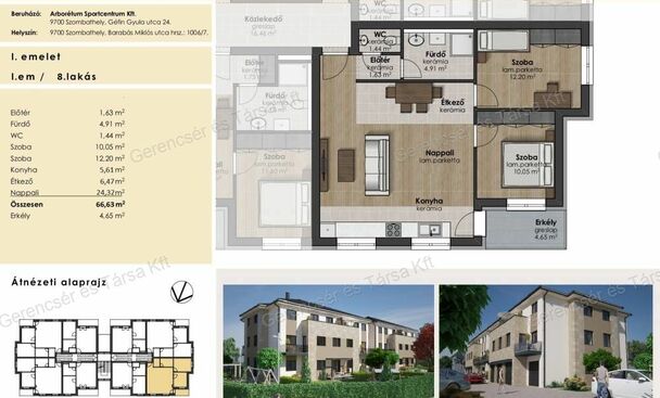 67 m2-es lakás az Arborétum lakópark V.ütemében