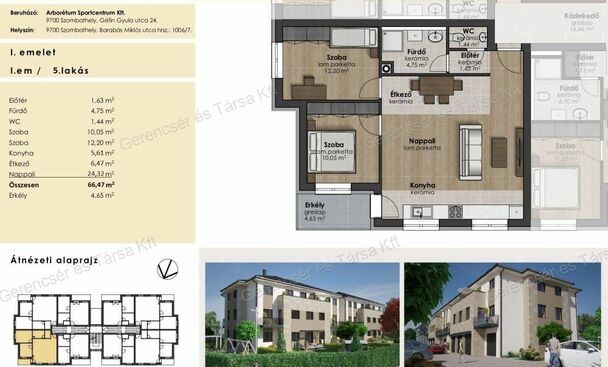 66 m2-es lakás az Arborétum lakóparkban