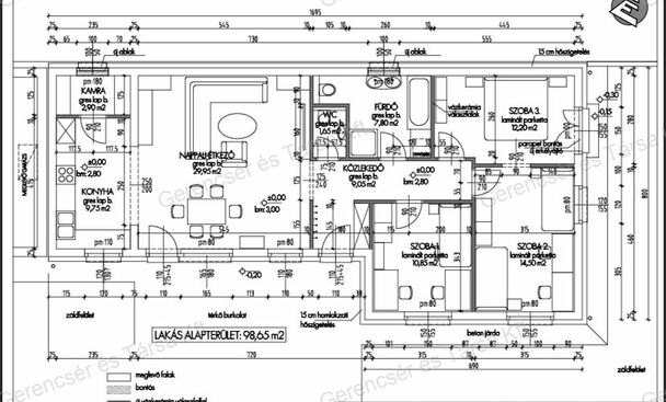 Zanaton nappali + 3 szobás családi ház várja Önt