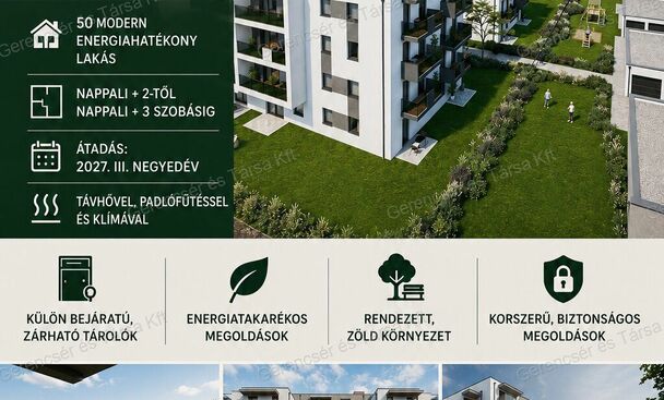 A/FSZ/2 - Praktikus elrendezésű, 64,31 m²-es földszinti, 3 szobás lakás