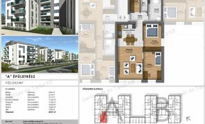 Nappali + 2 szoba+gardróbos, földszinti új építésű lakás a Kiara Gardenben